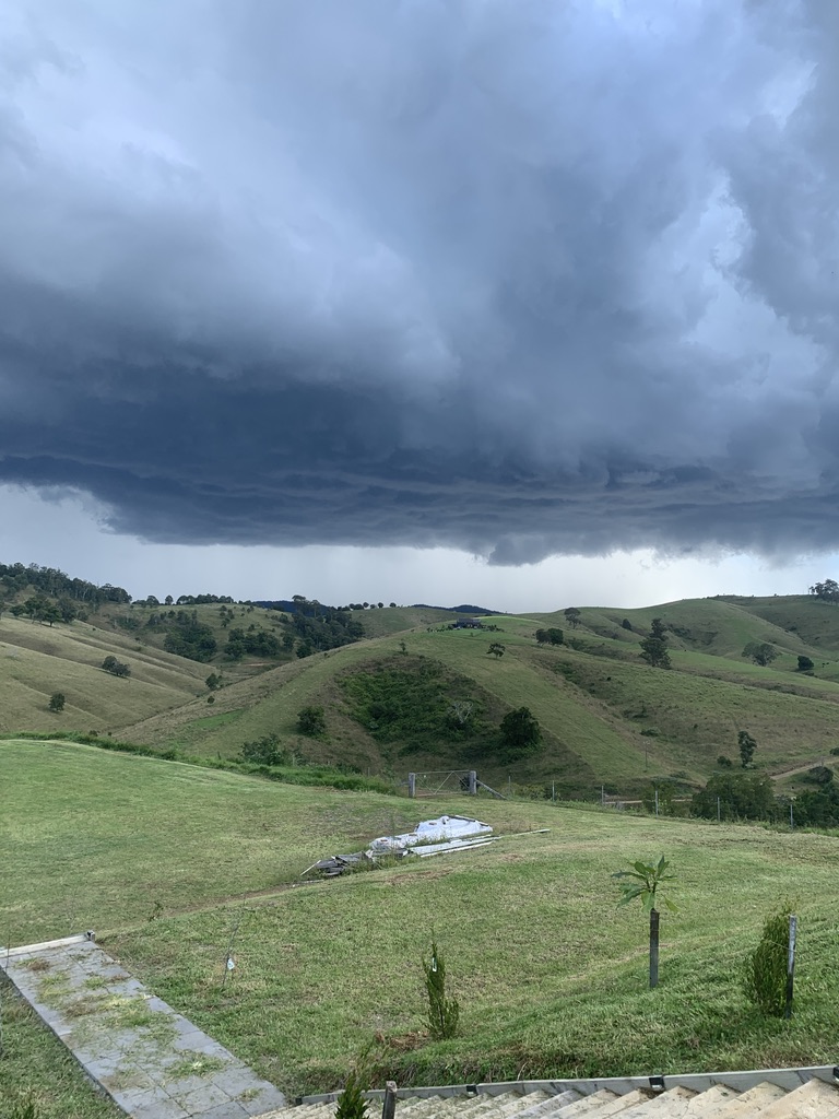 Dramatic storm rolling over the hinterland